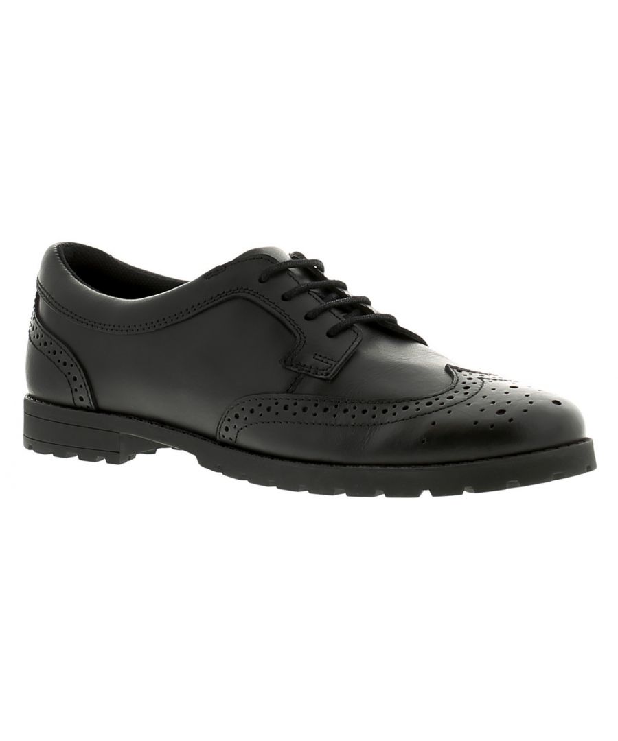 Hush puppies gibson womens shoes in blackthe hush puppies gibson is a leather brogue school shoe with padded sock for all day comfort, hard wearing sole and supple leather upper.leather upperfabric liningsynthetic sole