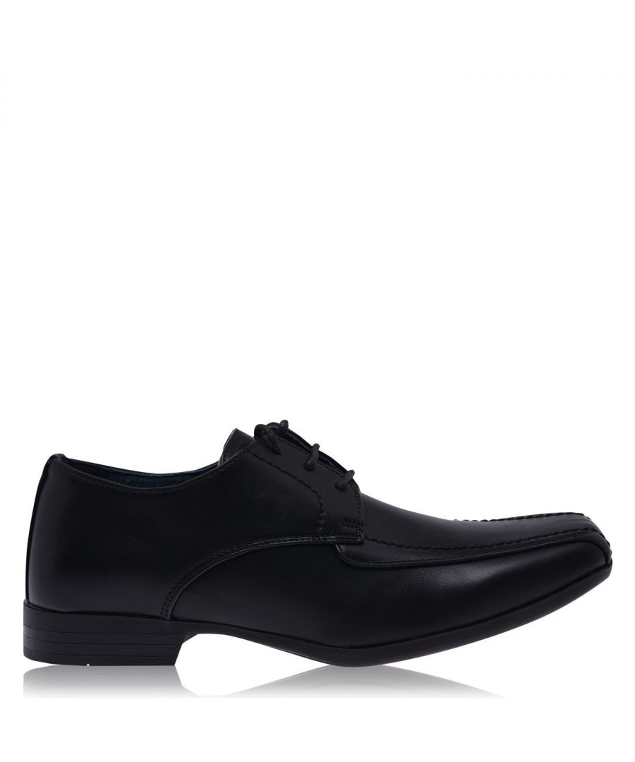 Giorgio Bourne Lace Junior Boys Shoes The Kids Giorgio Bourne Lace Shoes are perfect for both school and smart occasions, designed with tonal stitching across the upper along with layered panels for a simple but stylish look. These Giorgio shoes also benefit from a lace up front and a cushioned insole for a secure and comfortable fit. > This product may have slight cosmetic differences from the image shown due to assorted colours or updated seasonal collections > Kids shoes > Lace up > Cushioned insole > Layered panel design > Tonal stitching > Giorgio branding > Upper: Synthetic > Inner: Synthetic / Leather > Sole: Synthetic