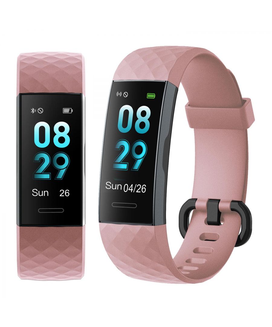 Aquarius IP67 Waterproof Bluetooth Fitness Tracker with Heart Rate Monitor, Pink\n\nUpgrade your next workout with a fitness tracker from Aquarius! When you’re looking for a fantastically high-quality fitness band that you can rely on to give you all the data you want, when you want it, there’s nothing better out there. Hyper accurate sensors mean you can rely on the figures that your band reports directly to the Veryfit app on your smartphone; you can track and analyze everything from your heart rate to your step count, blood pressure, and much more from the app, 24 hours a day. Not only that, but your fitness band acts just like a mini smartwatch too; receive call alerts, texts, and messages from WhatsApp, Facebook Messenger, and other platforms, set alarms, and more. With different training modes available for different activities like walking, cycling, or even football, you’ve got everything you need in one handy package with your Aquarius fitness watch. It’s even IP67 rated for complete splash proofing, meaning you don’t even need to worry about damaging your watch when things get slippery out there.\n\nFeatures:\n\n24 Hour dynamic heart rate monitor\nTrack daily activities - steps, distance covered, calories burned\nSleep tracking - tracks sleep, length of sleep, quality of sleep (light/ deep)\nWaterproof IP68, up to 1.5m depth\nTarget setting\nSedentary reminder\nCall reminder- SMS notifications and phone hang up option\nAlarm clock - 10 setting times\nMessage Alert, supports SMS, Facebook, Whatsapp, Instagram, Twitter, Linkedin, Email, Calendar\nStopwatch\n\nSpecifications:\n\nScreen size: 0.96” TFT LCD\nSingle touch screen\nBattery capacity: 90mAh Lithium Polymer Battery\nCharging time: 2 hours (max)\nStandby time: 7 Days\nWater-resistant: IP68 Waterproof up to 1.5m depth\nApp: VeryFitPro\nCompatible with all iPhones iOS8.0 & above and Android systems 4.4 or above\n\nBox Contains Aquarius IP67 Waterproof Bluetooth Fitness Tracker - Pink