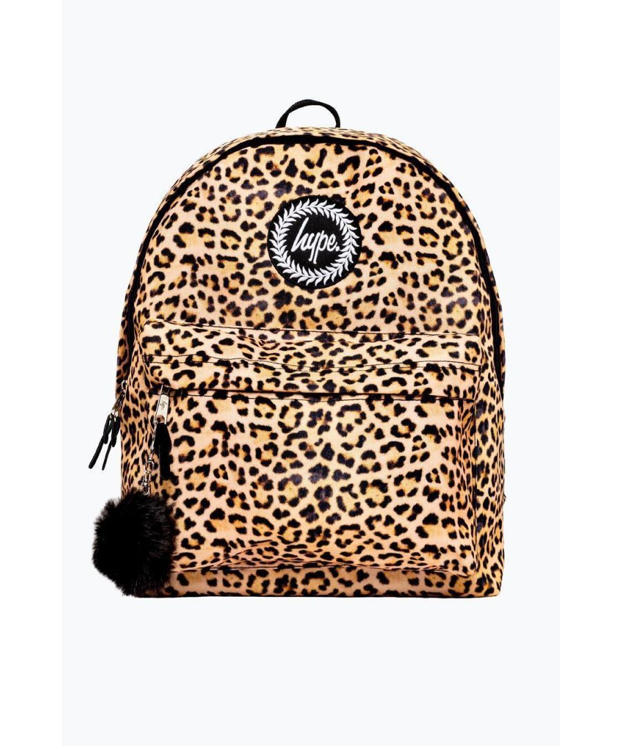 Image for Hype Leopard Pom Pom Backpack