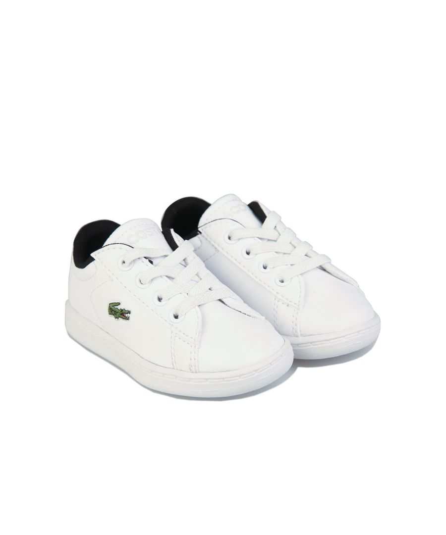 Image for Boy's Lacoste Infant Carnaby Evo Trainers in White Black