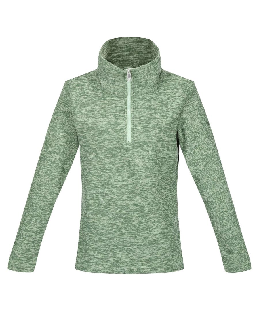 Material: 100% Polyester. Fabric: Fleece, Marl, Soft Touch. 220gsm. Design: Plain. Hardwearing, Side Vents. Sleeve-Type: Long-Sleeved. Neckline: Standing Collar, Turn Down Collar. Fastening: Contrast Zip, Half Zip.