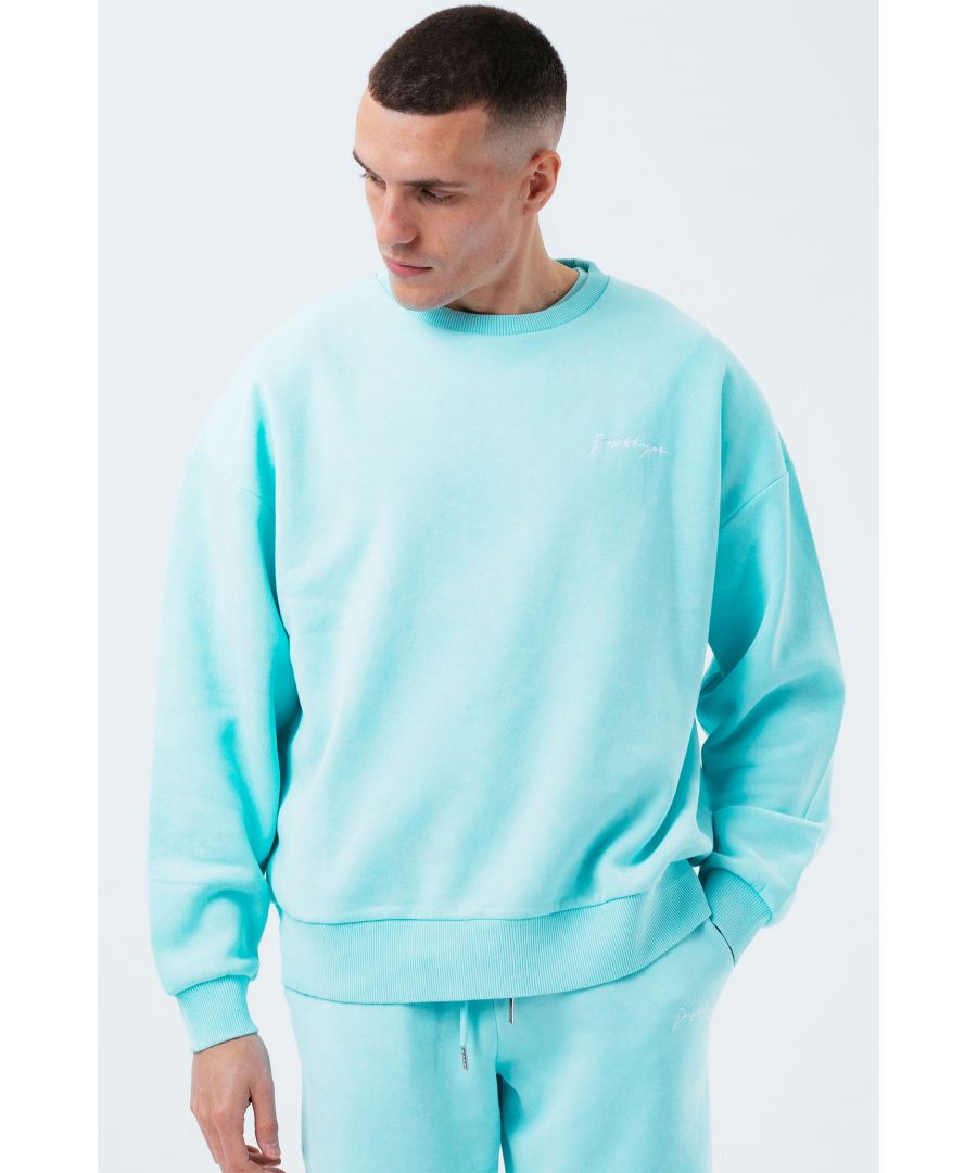 The HYPE. Teal Vintage Men's Oversized Pullover Hoodie is a new go-to everyday essential . Designed in a oversized, on-trend hoodie silhouette , with a elasticated hem and ribbed cuffs for a snug feel. Compliment by a block teal colour palette. Finished with the signature just hype logo embroidered on the side in a stylish, contrasting white. Machine wash at 30 degrees.