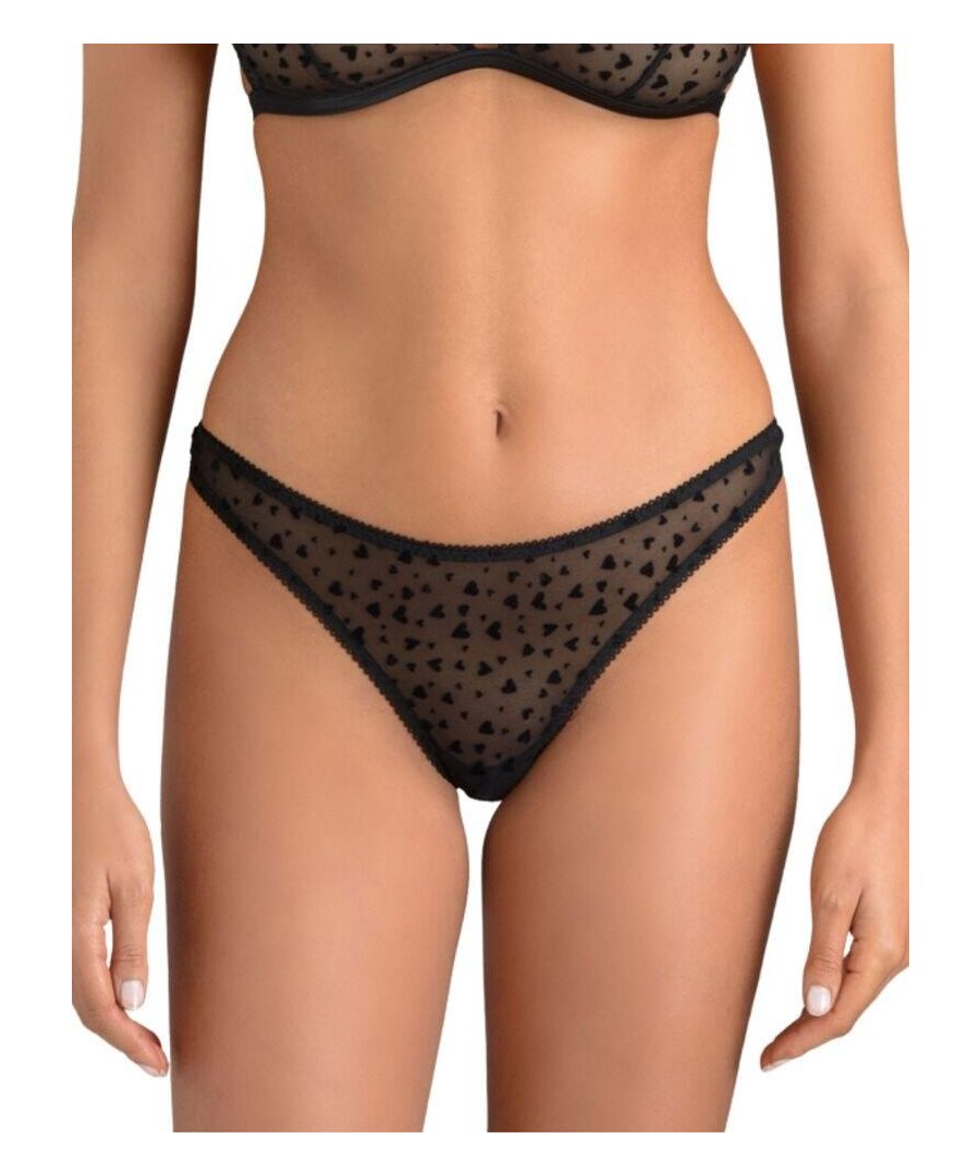 coco de mer womens aud-015-01 muse by audrey thong - black - size 16 uk