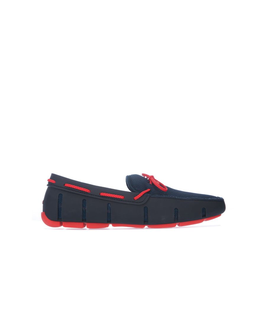 Image for Men's Swims Braided Lace Loafers in Navy Red