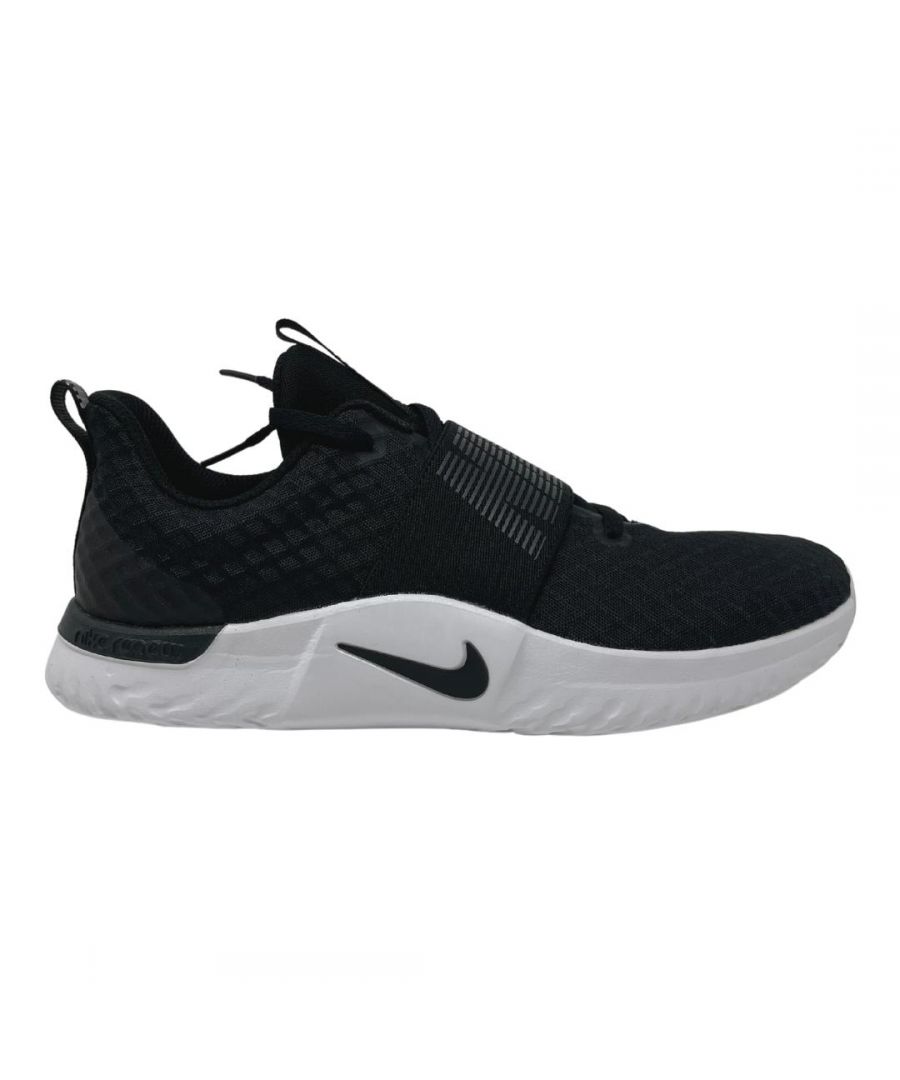 Nike Renew In-Season TR9 AR4543 009 Black Trainers. Textile and Other Materials Upper, Synthetic Sole. Style: AR4543 009. Nike Branding. Lace Fasten Trainers. Branded Badge On Side Of Shoe