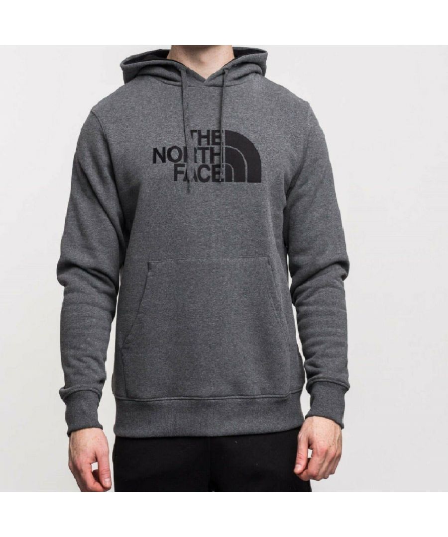 Image for The North Face Mens Drew Peak Embroidery Overhead Hoodie Grey