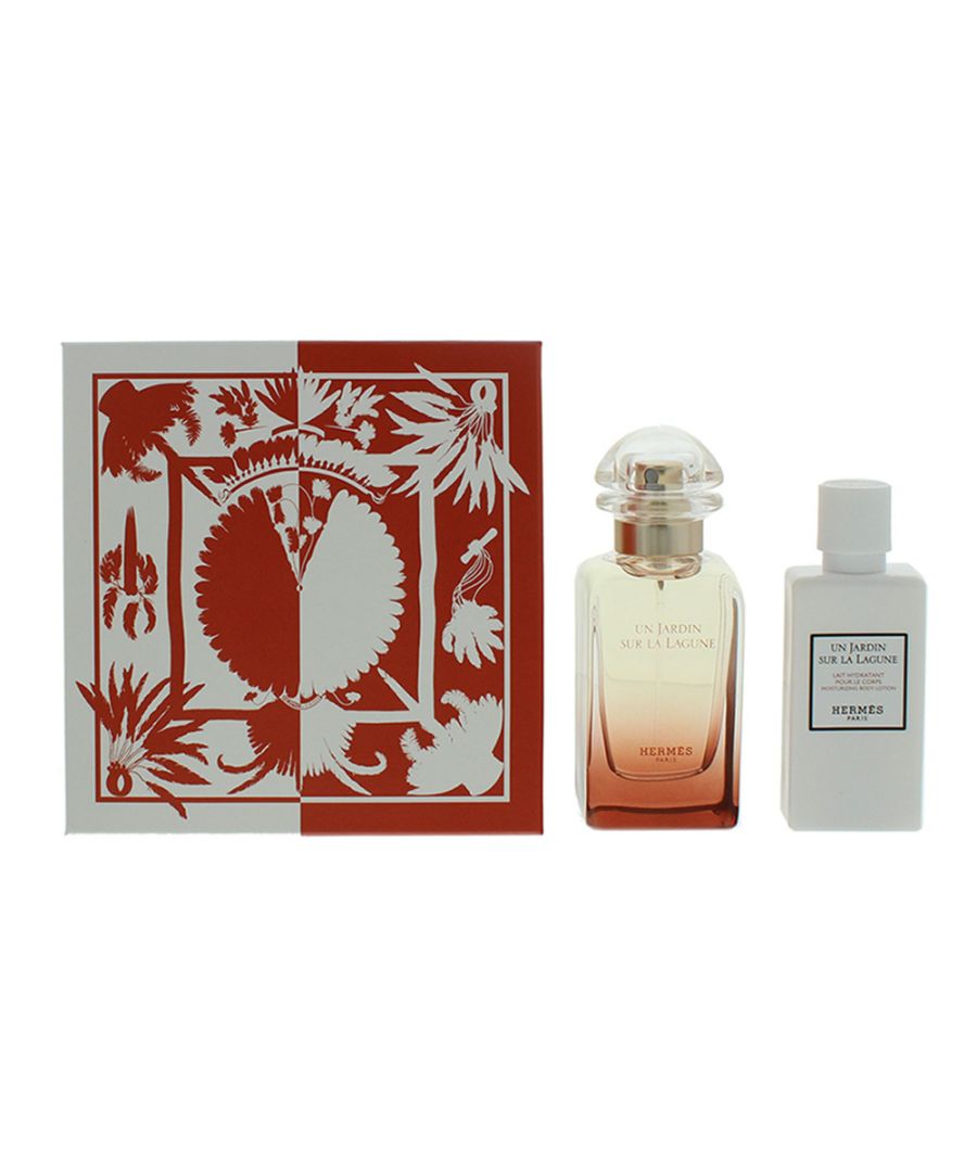 Un Jardin Sur La Lagune is an amber floral fragrance for either gender. It was created by Christine Nagel and launched in 2019 by Hermès, as art of their Jardin Collection. The fragrance contain notes of Sea Notes, Magnolia, Woody Notes, Lily and Pitosporum. The notes combine to create a fresh, aquatic fragrance with the floral notes shining through, making for a great scent for the warmer months of the year. This gift set features a large (50ml) and a bottle (40ml) of scented Body Lotion.