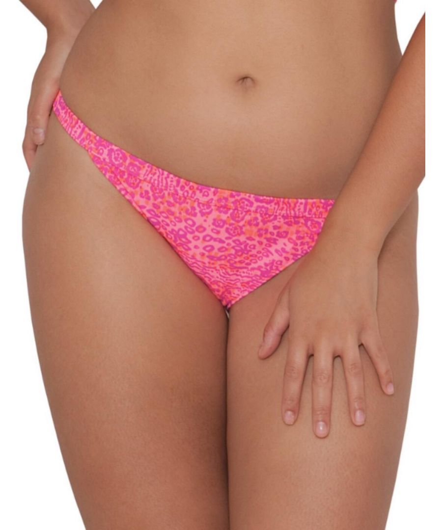 Curvy Kate Womens Daze Mini Bikini Brief Pink Mix - Size 2XL