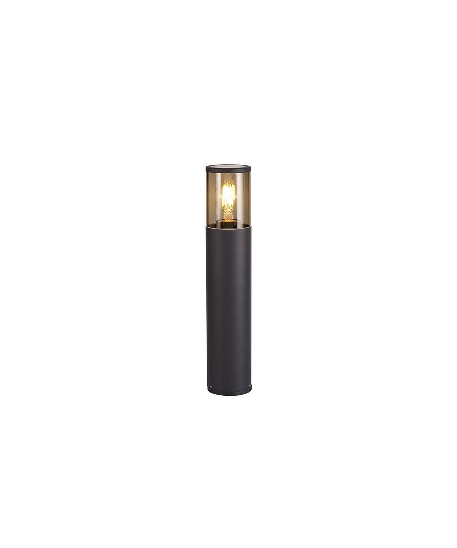 Image for 45cm Bollard Post Lamp 1 x E27, IP54, Anthracite, Smoked