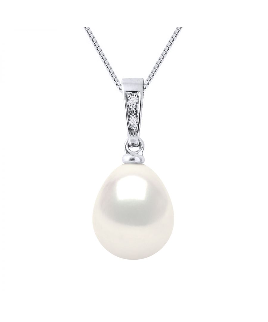 Image for DIADEMA - Pendant - Diamonds - Real Freshwater Pearls - White - White Gold