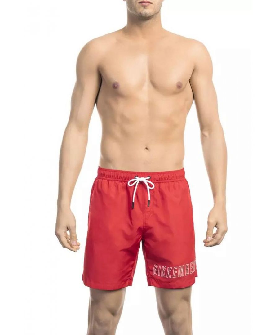 Bikkembergs Mens Red Swimwear - Size X-Large