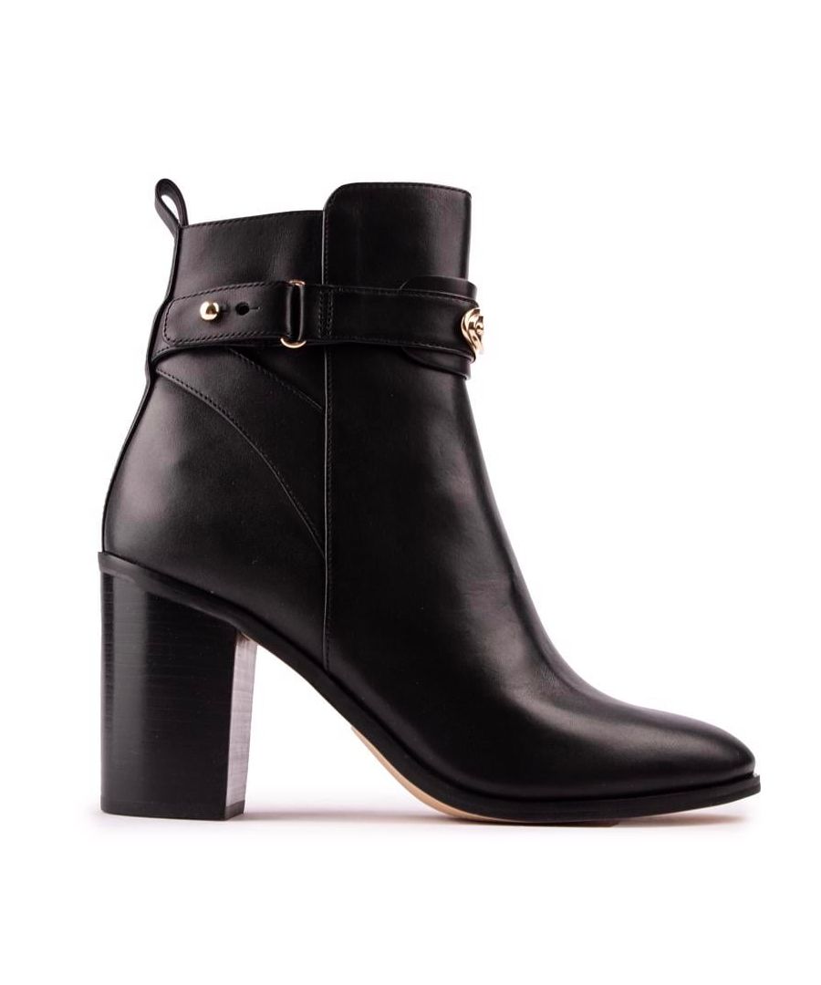 michael kors womens darcy heeled boots - black - size uk 3