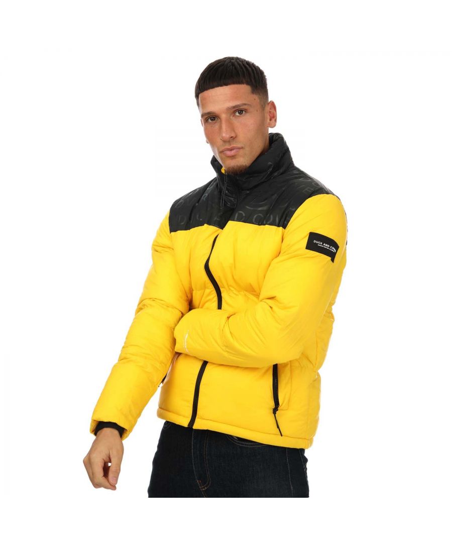 Duck and Cover Synmax gewatteerde jas voor heren, geel