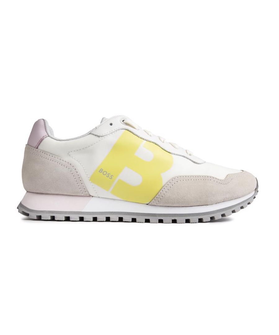 • 100% Polyester (recycled) • Sporty running style shoe designed with durability and comfort. Lace up fastening for a personalised fit. Features a smooth leather construction