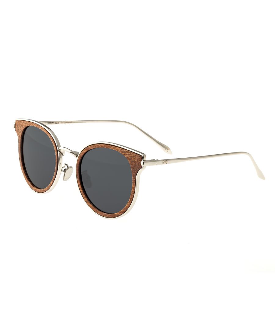 Earth Wood Unisex Derawan Polarized Sunglasses - Brown - One Size