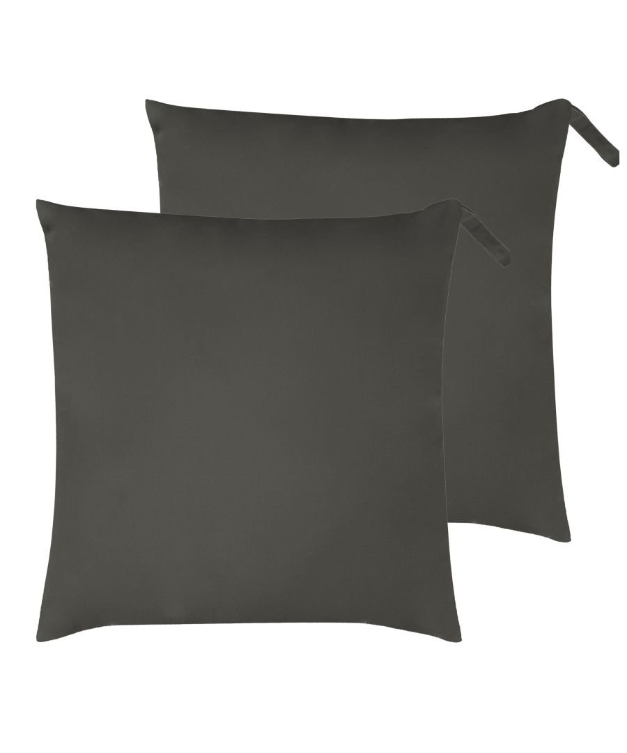 Image for Plain Outdoor Floor Cushions (Twin Pack)
