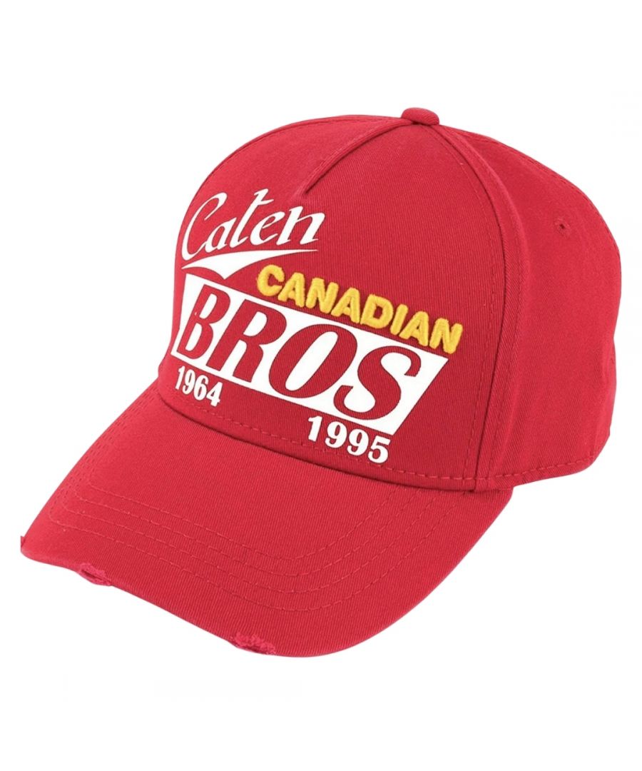 Dsquared2 Caten Canadian Bros Red Cap. Style - BCM0015 05C00001 4065. 