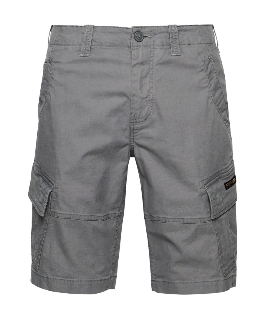 Cargo shorts add a rugged vibe to the vintage style - easy to wear and comfortable for all kinds of situations, these are an excellent pick for a wardrobe staple. Wear them with sandals for adventures in the sun and on the beach.Relaxed fit – the classic Superdry fit. Not too slim, not too loose, just right. Go for your normal sizeZip and popper fasteningBelt hoopsFour front pockets with a fifth coin pocketTwo back popper pocketsSignature Superdry patches on front and backMade with organic cotton grown using natural rather than chemical pesticides and fertilisers. The healthier soil this creates uses up to 80% less water which is better for our planet and for the farmers who grow it.