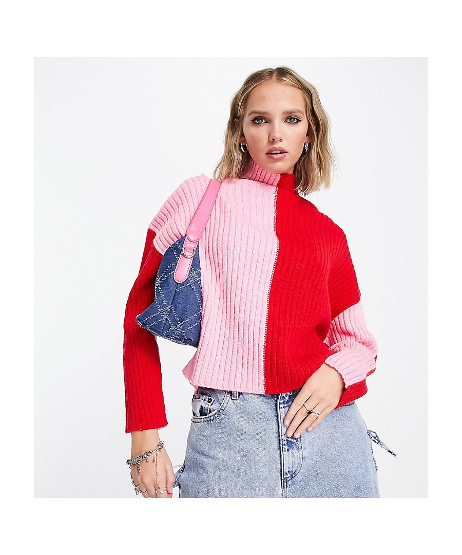 Jumpers & Cardigans by ASOS Petite The soft stuff Colour-block design Roll-neck Drop shoulders Relaxed fit Sold by Asos