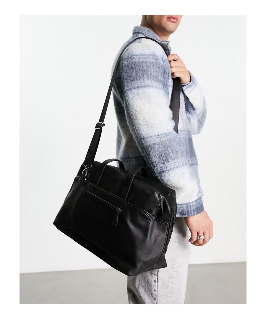 Holdall by ASOS DESIGN Pack it up Twin handles Adjustable and detachable strap Zip-top fastening Internal slip pockets Eternal zip pocket  Sold By: Asos