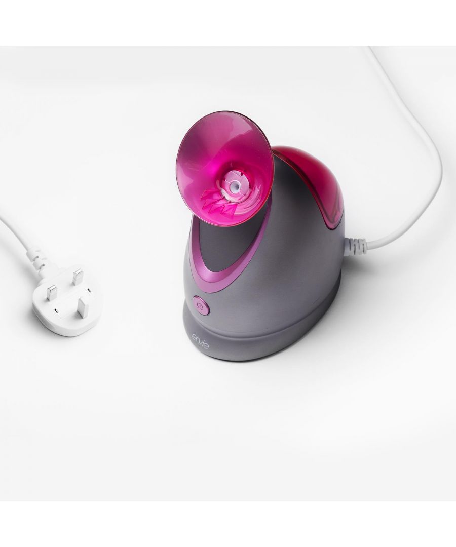 Recreate the salon facial experience at home with the envie facial steamer.  Featuring nano-ionic steam which when combined with ionic water particles is 10x more effective in penetrating skin than basic hot water steamers, use with distilled or purified water for best results.\n\nFor the ultimate in self-care, use a few drops of your favourite essential oil onto the aromatherapy cotton pads and place them on the machine’s built-in aromatherapy tablets.  All that’s left to do is sit back and relax for approximately 10 minutes.\n\nKey Features:\nMoisturises skin and unclogs pores to allow for better penetration \nAdjustable nozzle