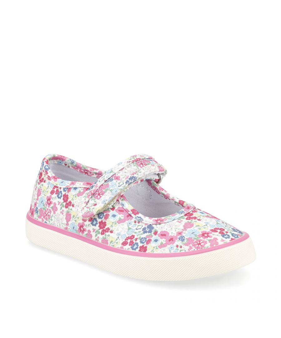 Pretty in pink these extra lightweight canvas shoes are perfect for sunny days. Machine washable at 30 degrees with durable soles designed for all-terrain freedom, these shoes will keep feet cool during the summer months and are easy to adjust with simple riptape closure.