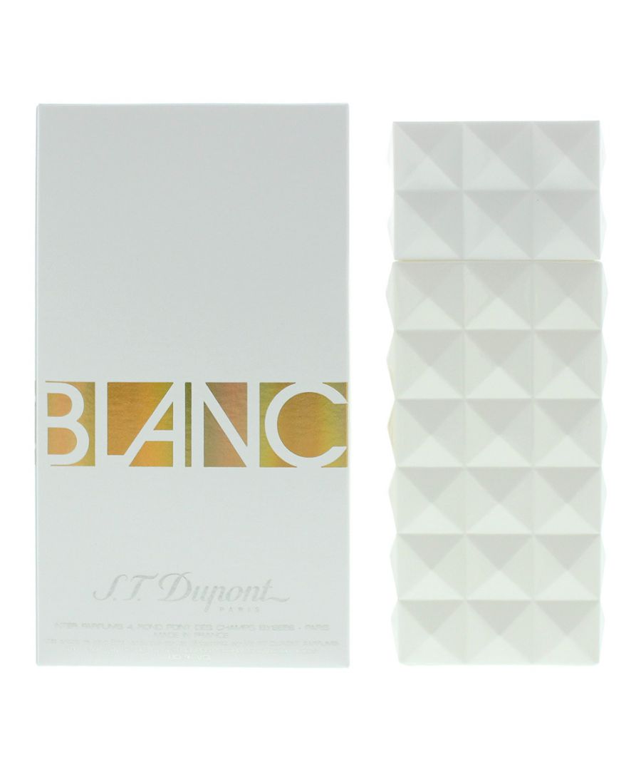 Blanc by S.T. Dupont is a sweet floral fragrance for women. Top notes are white currant, nectarine and tangerine. Middle notes are tuberose, orange blossom, sweet pea, white rose and lily of the valley. Base notes are musk, cashmere wood, heliotrope and white amber. Blanc was launched in 2006.