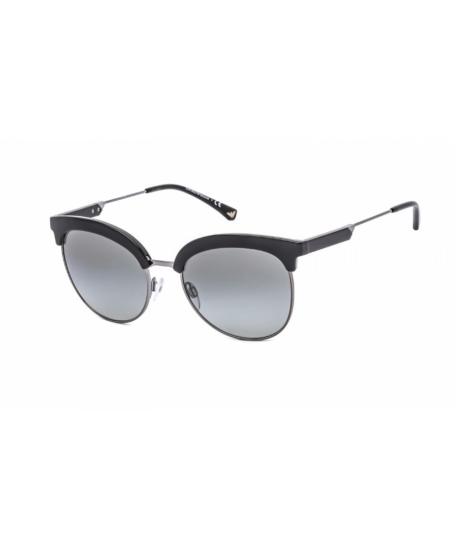 Emporio Armani EA4102 500111  Sunglasses. Lens Width = 54mm. Nose Bridge Width = 19mm. Arm Length = 140mm. Sunglasses, Sunglasses Case, Cleaning Cloth and Care Instructions all Included. 100% Protection Against UVA & UVB Sunlight and Conform to British Standard EN 1836:2005