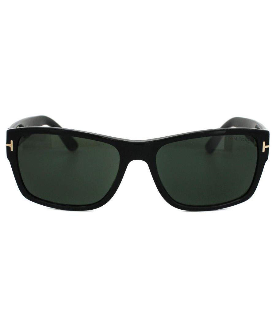 Tom Ford Sunglasses 0445 Mason 01N Shiny Black Green are a classic shape   and style with the signature tom Ford "T" on the temples to the front. The   premium Italian handmade frames have a truly luxurious finish that matches   the Tom Ford ethos well.
