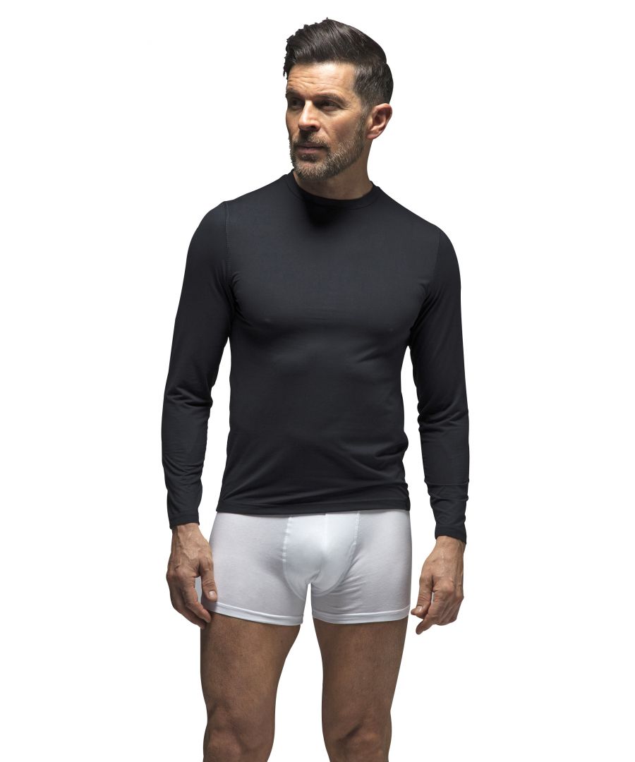 Men’s Heat Holders Performance Base Layer TopWhen the bitter cold weather hits and wrapping up with hats, gloves and coats aren’t enough you need something better suited for the job of keeping you warm. These Men’s Performance Layer Thermal Tops are ideal at keeping warm air close to the skin.With an easy fit design to go under your clothes for a smooth slim-fitting thermal base layer for the colder days where one layer isn't enough! WIth 3 different types of thickness: Warm, X-Warm & XX-Warm you have plenty of choice to pick the right amount of warmth for you.The technical construction of this thermal underwear, along with its supportive fit, have been designed so that it effortlessly shapes and works with your body's natural contours, providing the best fit possible - making it hardly noticeable under your clothing. The base layer is made of a lovely soft fabric, which helps to add that extra bit of warmth and makes it extremely soft for added comfort to the garment.This thermal underwear crew top comes in one colour: Black, Available in 5 sizes: Small, Medium, Large, X-Large & XX-Large, all with the 3 different thicknesses available. There are matching long johns also available in separate listings. We even offer ladies sizes/colours as well.Extra Product DetailsMen’s Performance TopThermal Underwear Base LayerSuper soft & comfortableTechnical constructionSupportive FitSeamless bodyExtra warm5 Sizes Available3 Different ThicknessesMatching Long Johns Available- Original/Lite - 100% Polyester- Ultra Lite - 84% Polyester, 16% Elastane