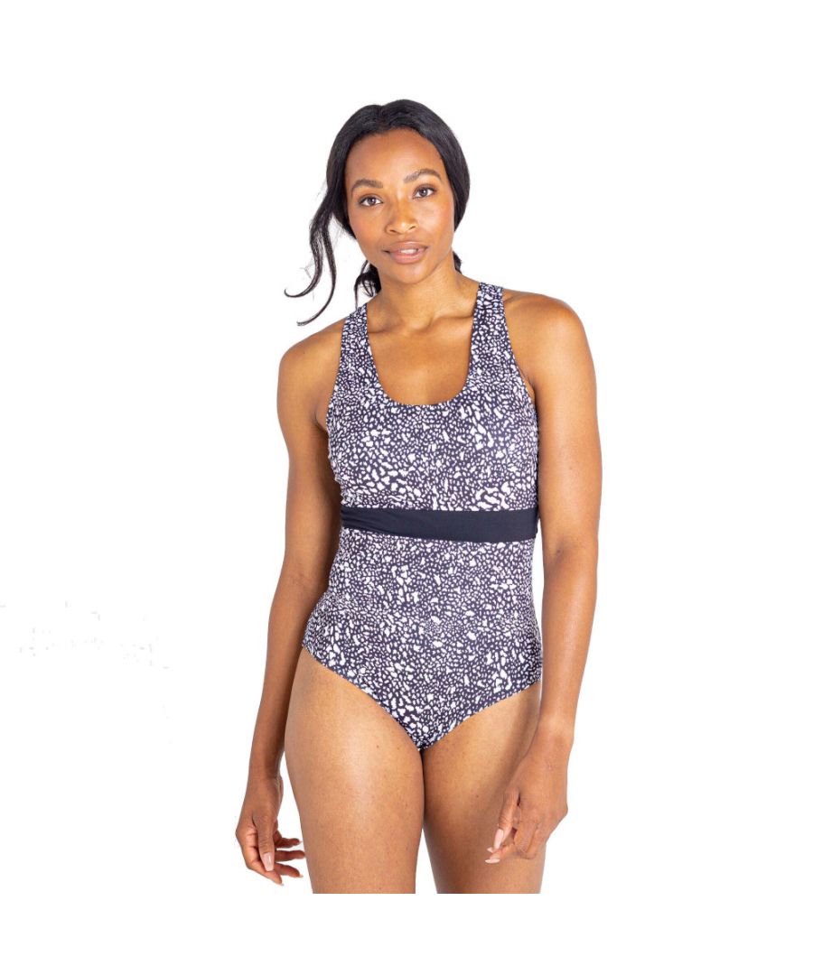 The Make Waves Swimsuit. Made from recycled knitted fabric with a scooped neck design and an open back. With inner chest support to keep you comfortable and confident. Your go-to all in one