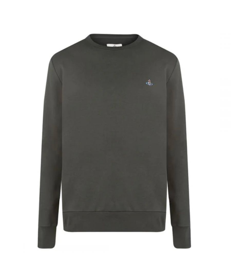 This crewneck sweatshirt from Vivienne Westwood is crafted from pure soft cotton and has ribbed trims for a comfort fit. The sweatshirt features the signature embroidered Orb logo on the chest.
