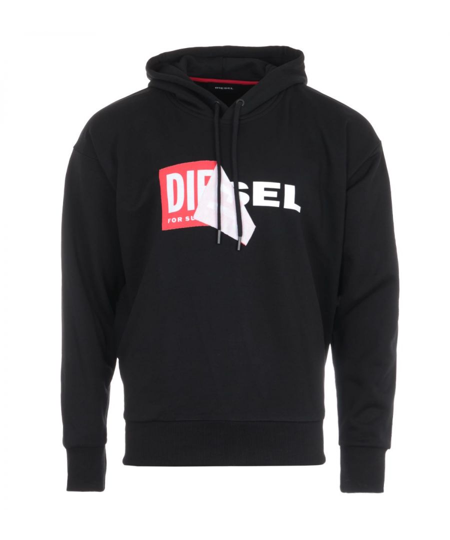 Image for Diesel S-Alby Double Logo Hooded Sweatshirt - Black