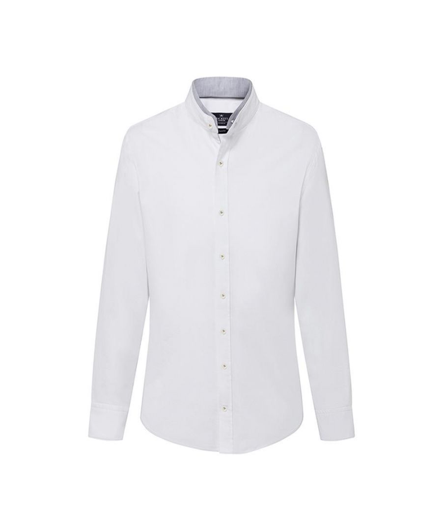 - Regular Fit- Long Sleeved & Collar & Stitched Elbow- white- Refer to size charts for measurementsXL