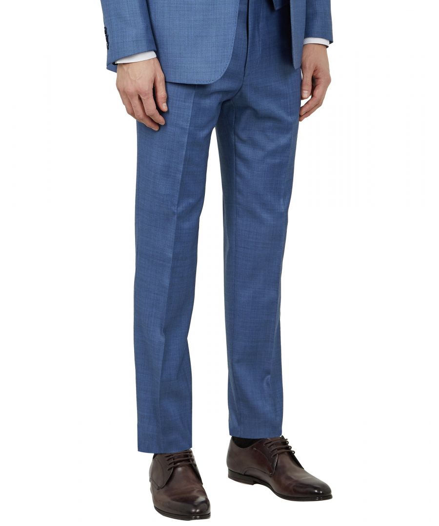 Image for Ted Baker Kernalt Debonair Plain Trousers, Light Blue