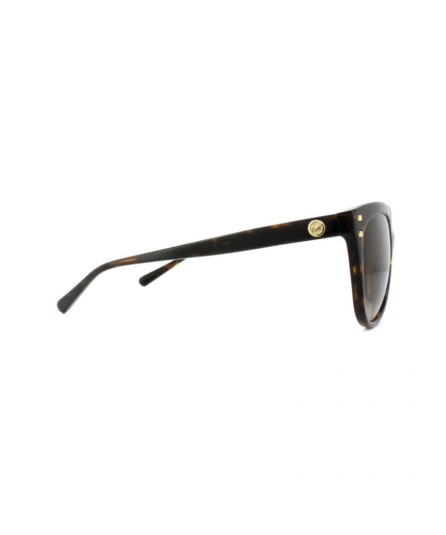 michael kors womens ladies classic cat eye dark havana gradient sunglasses - brown, size: 55x16x140mm - size 55x16x140mm