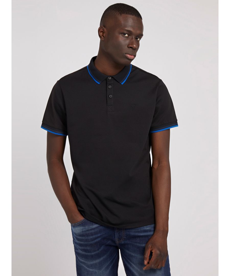 Guess Poloshirt - M2GP34 KARS0 -  zwart