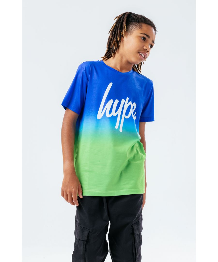 Image for Hype Blue Fade Kids T-Shirt