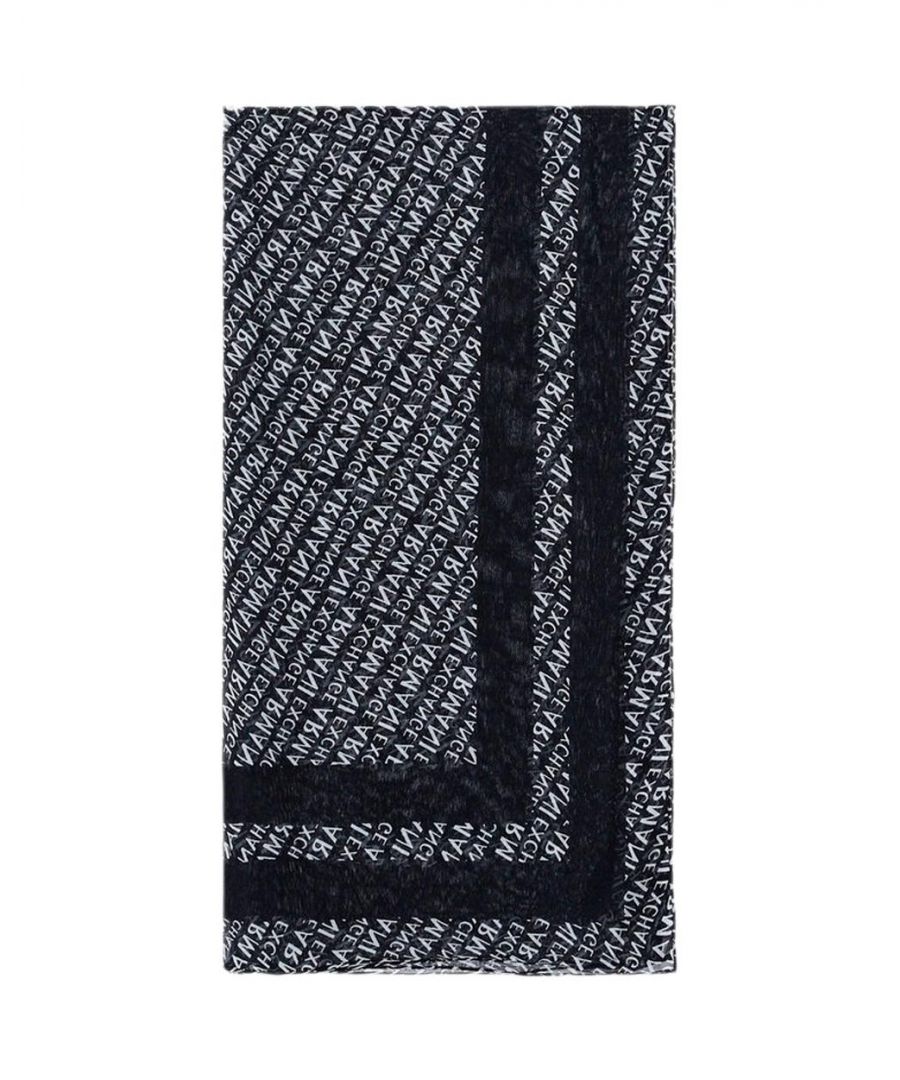 Brand: Armani Exchange Gender: Women Type: Scarves Season: Spring/Summer  PRODUCT DETAIL • Color: black • Pattern: print  COMPOSITION AND MATERIAL • Composition: -100% modal  •  Washing: machine wash at 30°