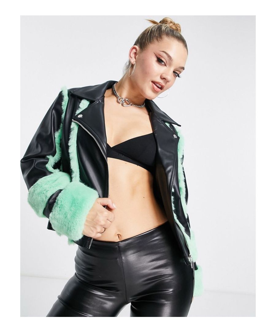 Coats by Missguided Exclusive to ASOS Notch collar Zip fastening Faux-fur trims Regular fit  Sold By: Asos