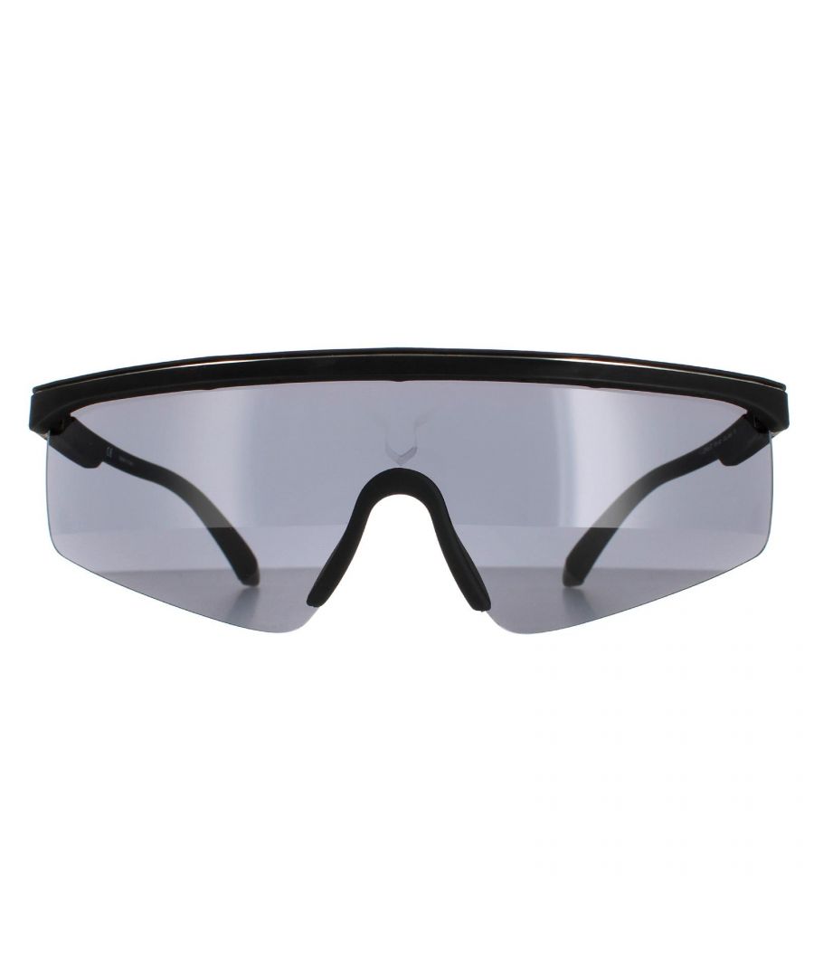 Police Semi Rimless Mens Black Rubber Smoke SPLA28 Lewis Hamilton - One Size