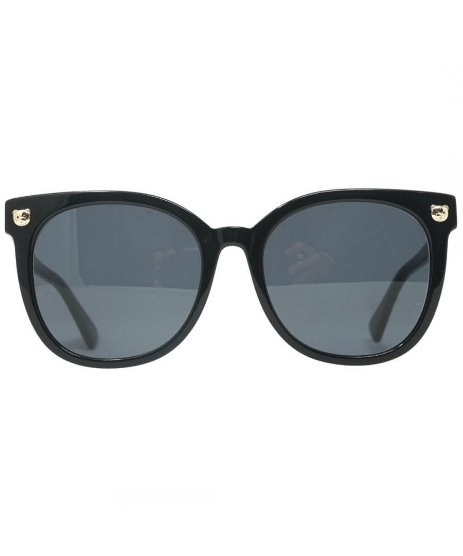 Moschino MOS088/F/S 0807 IR  Sunglasses. Lens Width = 55mm. Nose Bridge Width = 18mm. Arm Length = 150mm. Sunglasses, Sunglasses Case, Cleaning Cloth and Care Instructions all Included. 100% Protection Against UVA & UVB Sunlight and Conform to British Standard EN 1836:2005