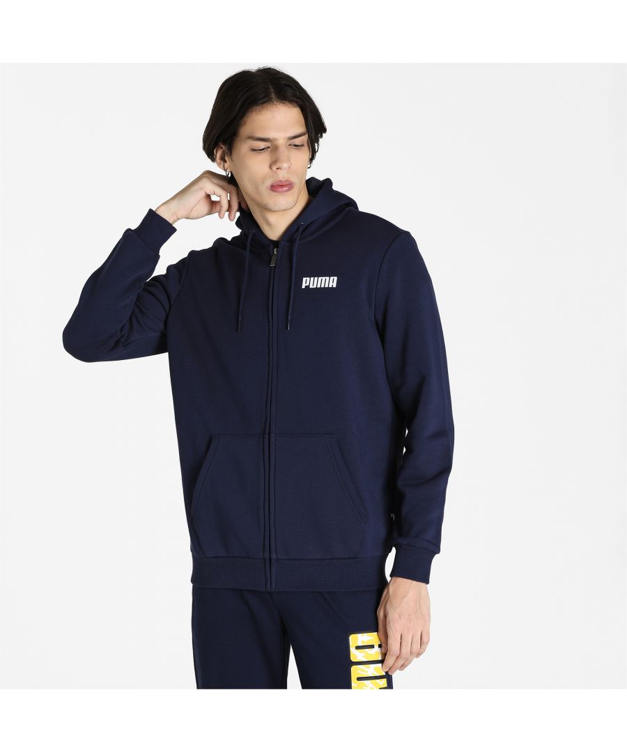 Well-constructed and about as comfy as hoodies get, this is a must-have for any man's wardrobe. Taking from our Essentials Collection, it's a full-length hoodie and features a full zip, so it's a breeze to slip on or off.