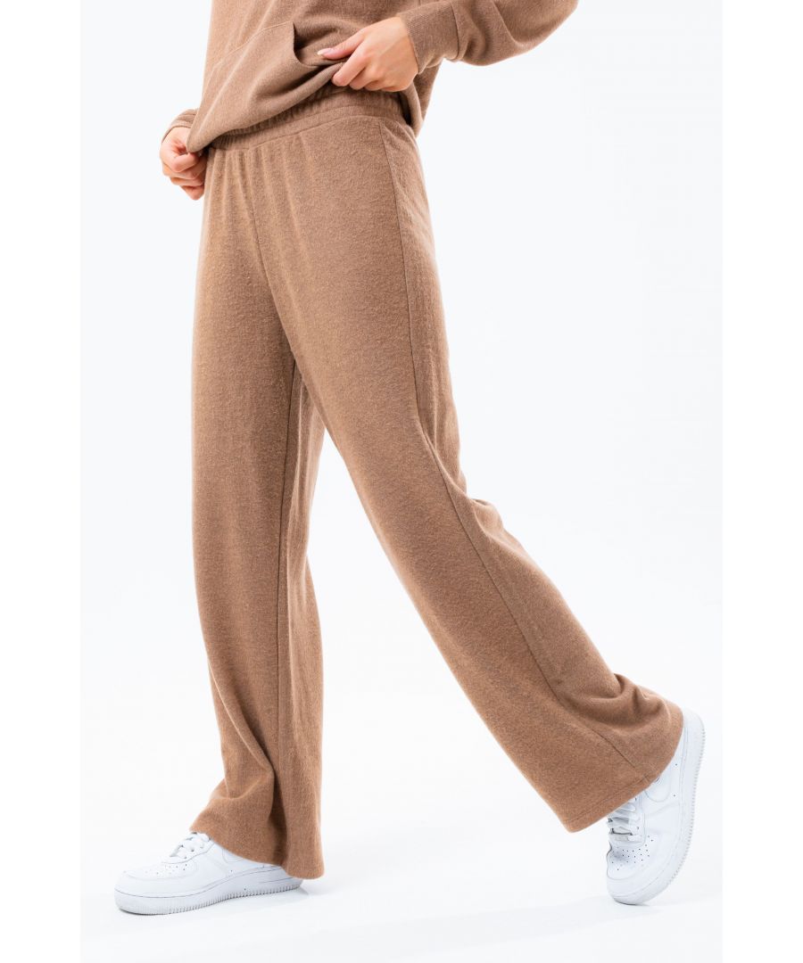 Image for Hype Brown Knitted Wide Leg Women'S Joggers