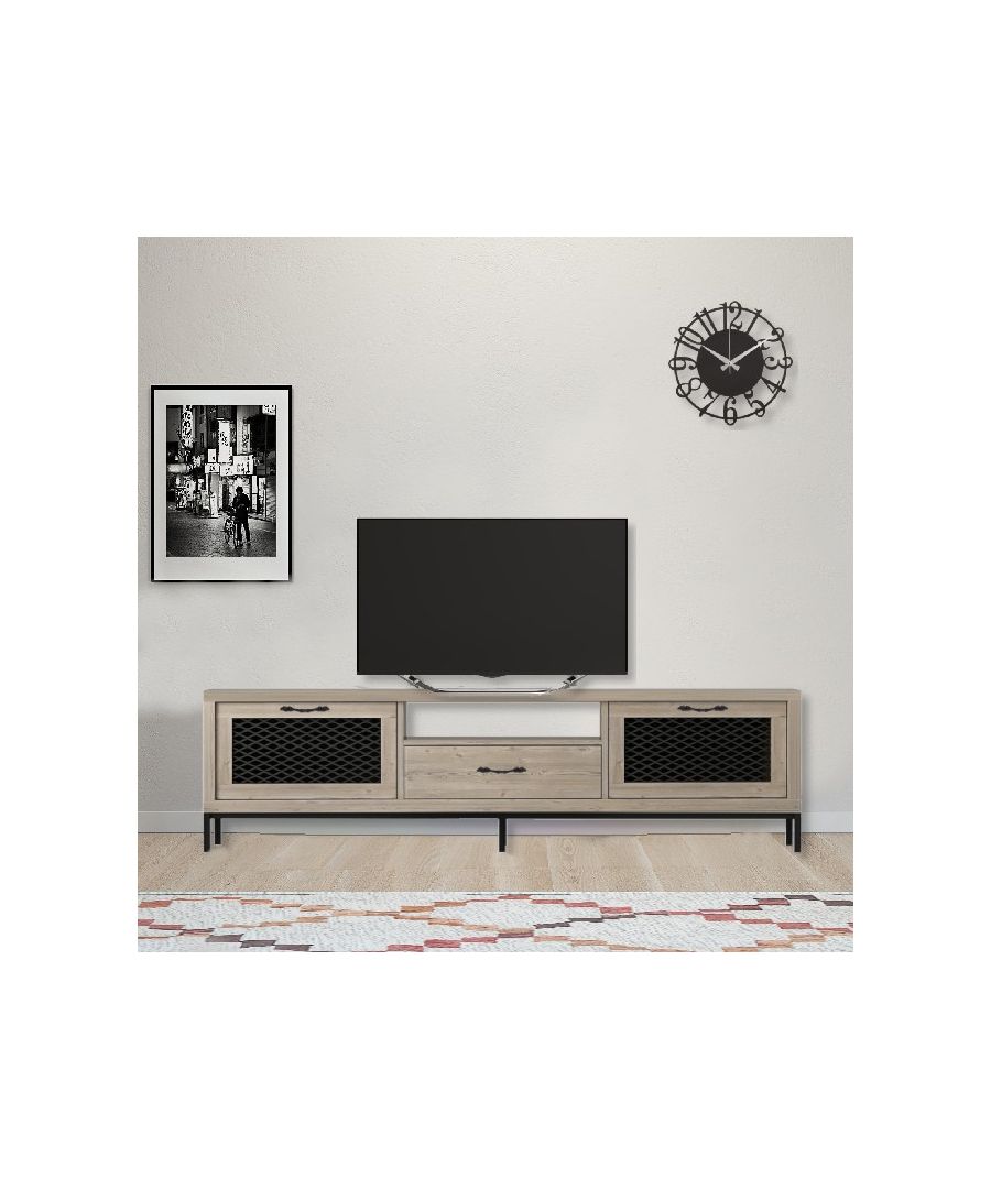 Image for HOMEMANIA Zeus TV Stand, in Wood, Black