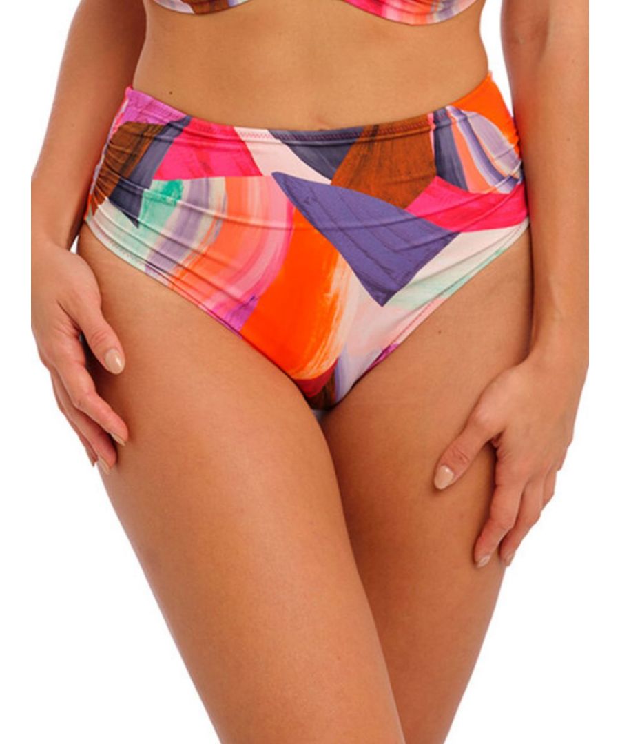 Fantasie Womens Aguada Beach Full Bikini Brief - Orange Polyamide - Size Small