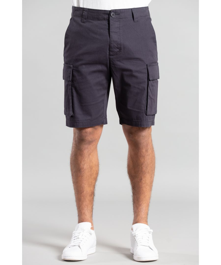 These cargo shorts from French Connection are a great addition to the wardrobe. Feature button fastening, belt loops, two side pockets, two cargo-style pockets and one back pocket with button. Made from cotton fabric to ensure high quality and comfort.