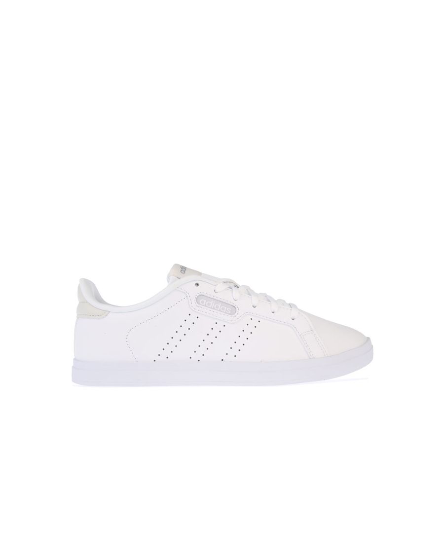 Image for Women's adidas Courtpoint CL X Trainers in White Grey
