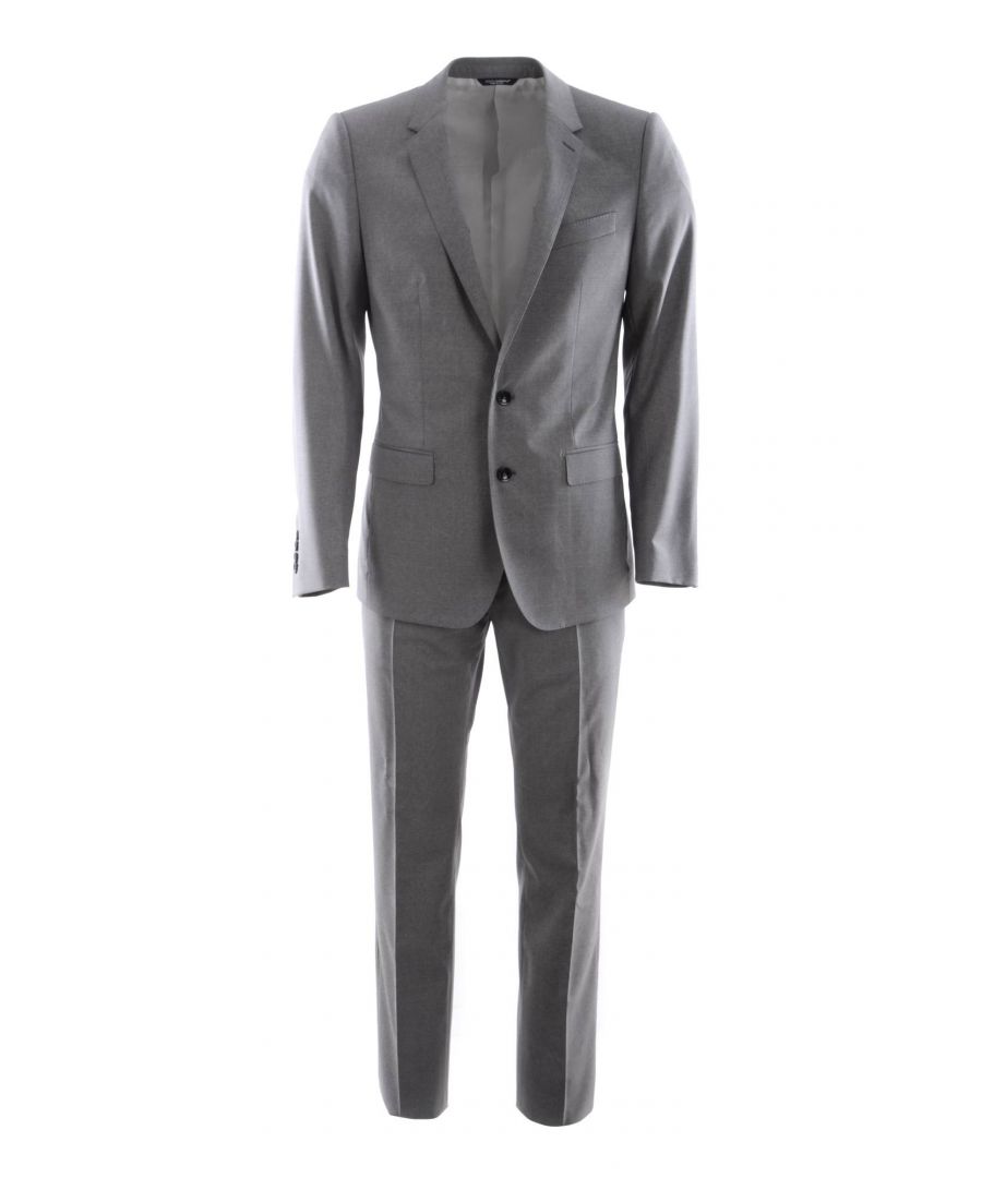 Image for Dolce & Gabbana Men's Grey Wool Suit